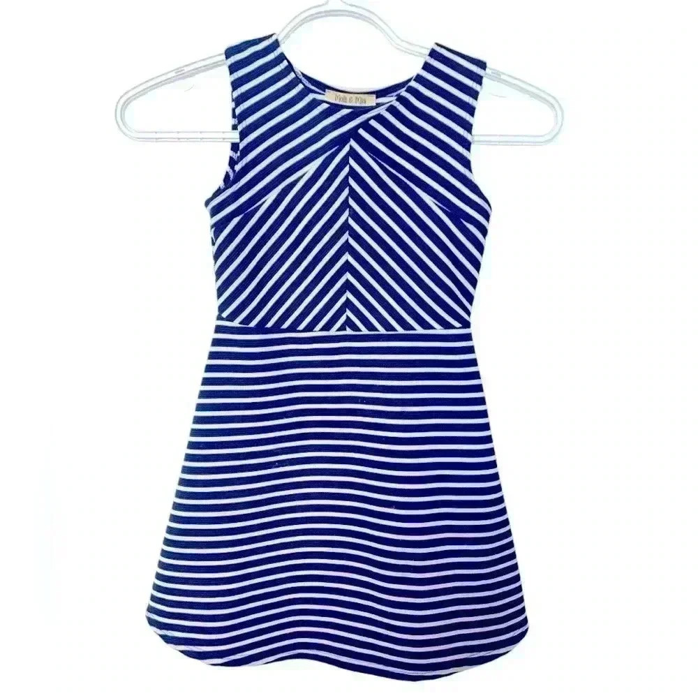 Molli & Mia Summer Dress  Size 5. Blue and white stripes